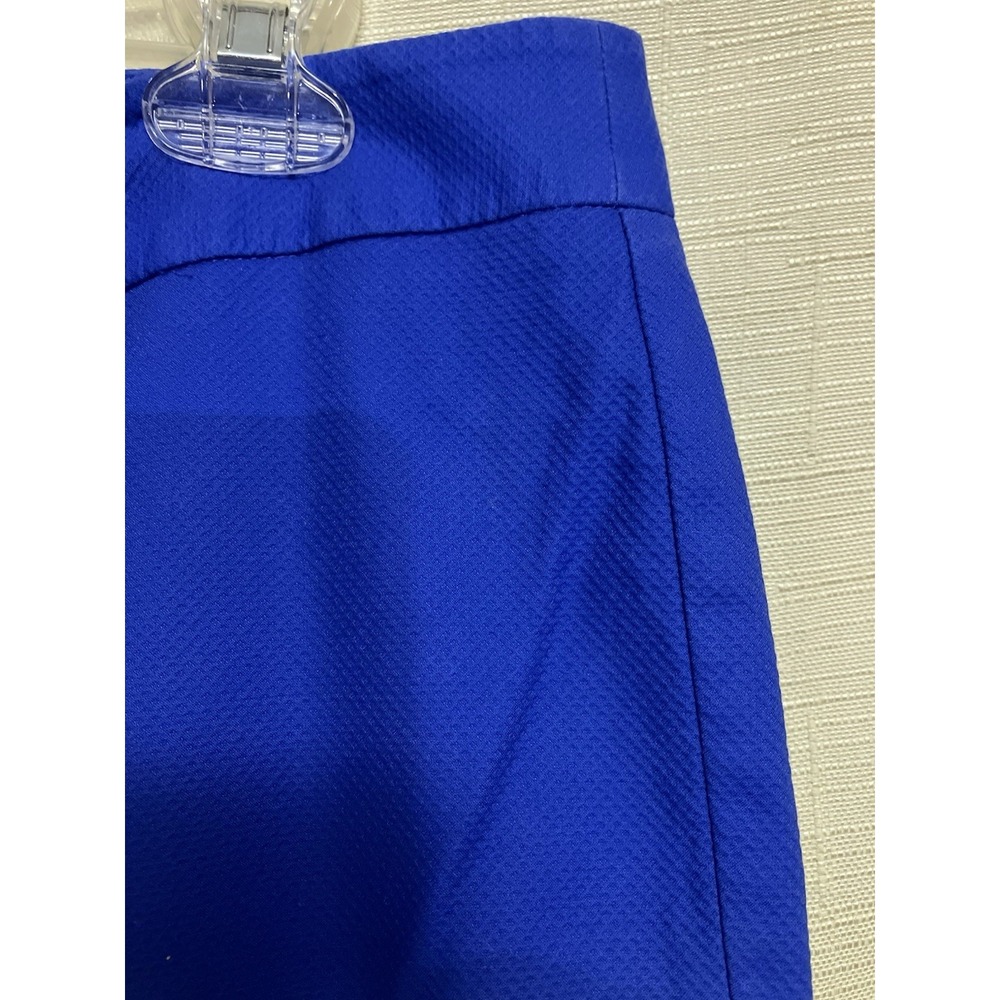 Talbots Hampshire Ankle Pants Womens 10‎ Blue Excellent Textured Straight Leg - Picture 6 of 9